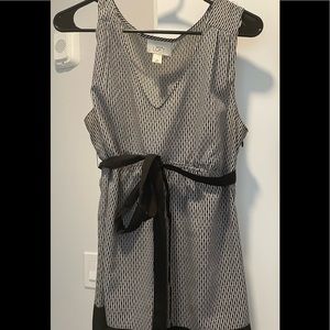 LOFT black/white tank blouse